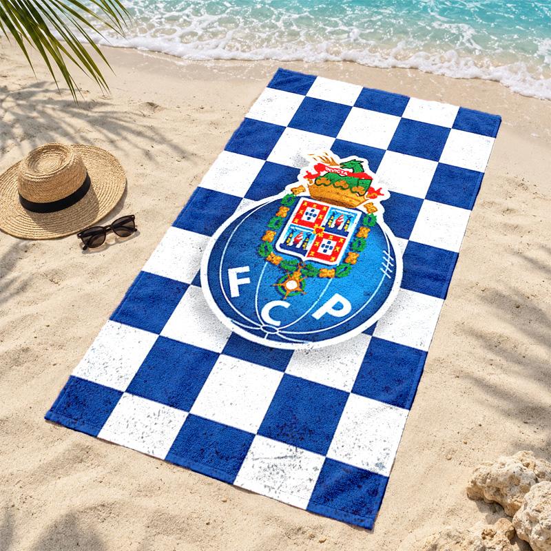 FC Porto Microfiber Beach Towel Quick Dry Sand Free Lightweight Beach Towels for Travel Swimming Camping