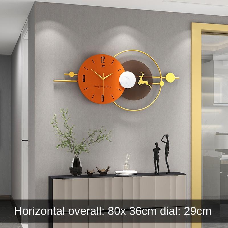 Clock Living Room High-end Modern Light Luxury Home Punch-free Clock Wall Hanging Fashion Simple Creative Decorative Wall Clock