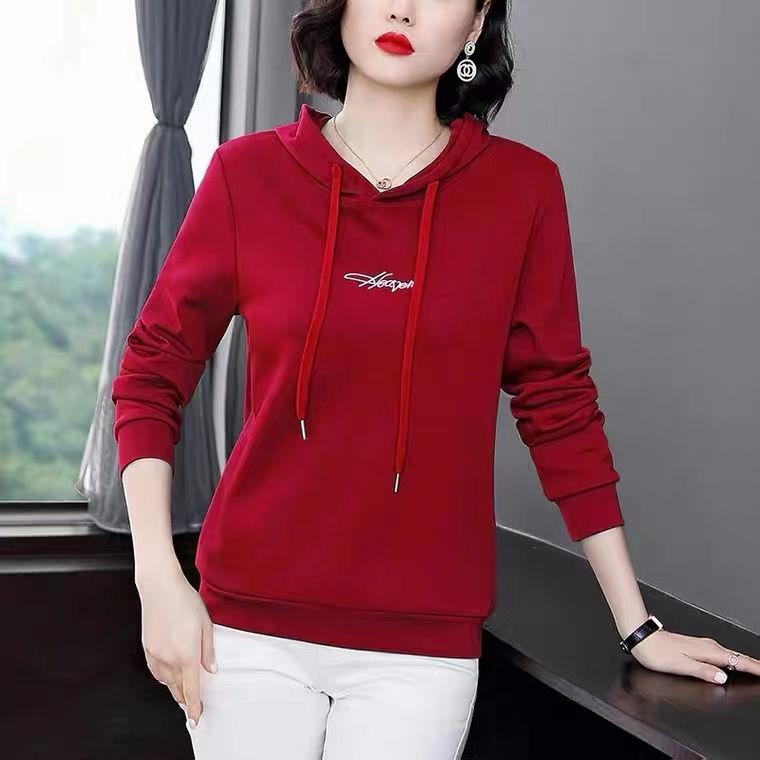 Женская мода повседневная однотонная футболка с капюшоном с принтом, осенняя простая поддельная футболка из двух частей, женская одежда