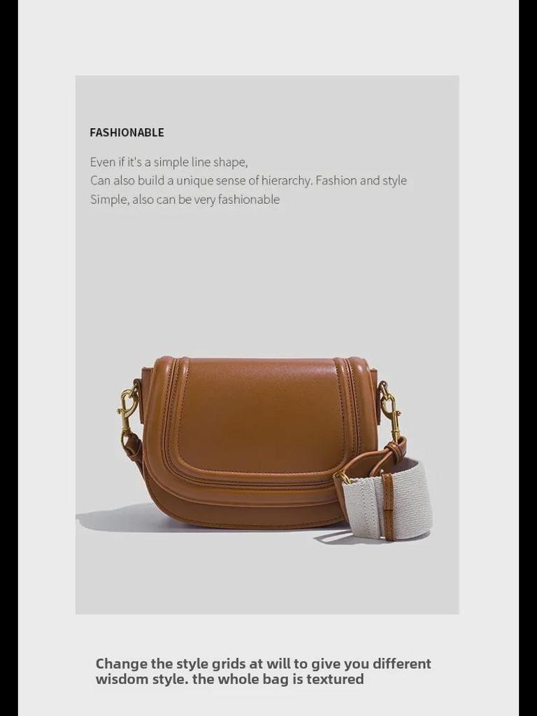 Женская сумка-седло Z Cross-Border 2024: Универсальная сумка с широким плечевым ремнем и сумкой через плечо и подмышку