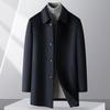 FAPAI Men's Merino Wool & Cashmere Blend Business Overcoat