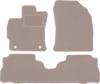 Бежевые велюровые коврики для: Хэтчбек Toyota Prius III Plus (2011-2015)
