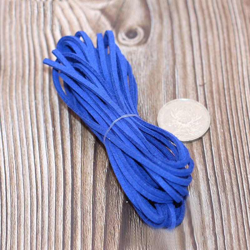 5M Длинный Кожаный Шнурок Плоский Искусственный Замшевый Шнур Нить DIY Браслет Фурнитура Веревка Шнур Изготовление Ювелирных Изделий Толщина 3мм Принадлежности