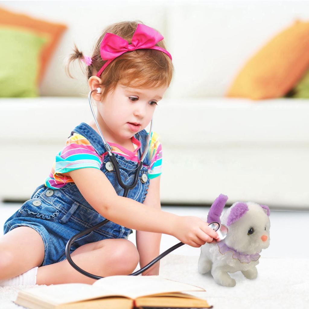 Электрическая плюшевая игрушка, которая ходит, лает и движется, имитация машины, плюшевая игрушка