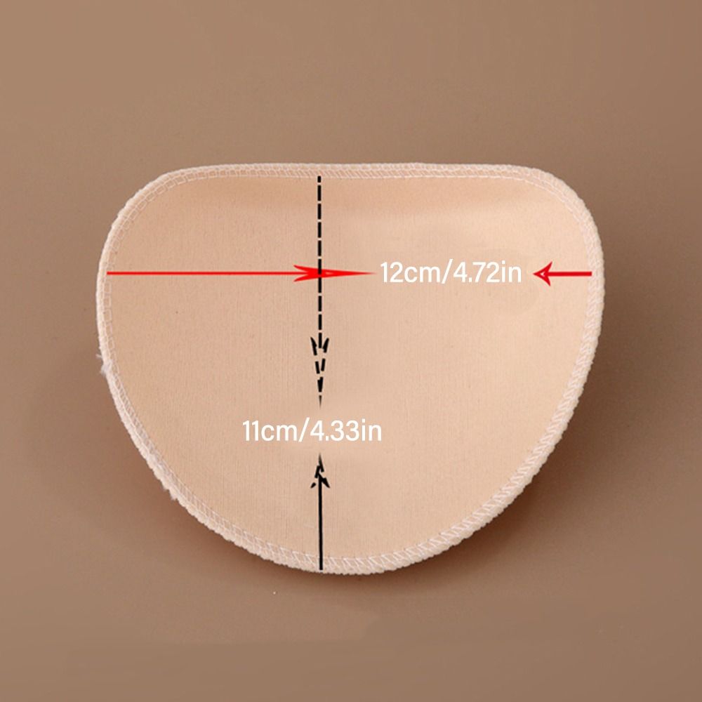 2Pairs Convenient Sewing Accessories DIY Apparel Sponge Shoulder Pads Soft Padded Shoulder Pad Covered Set-in Sewing