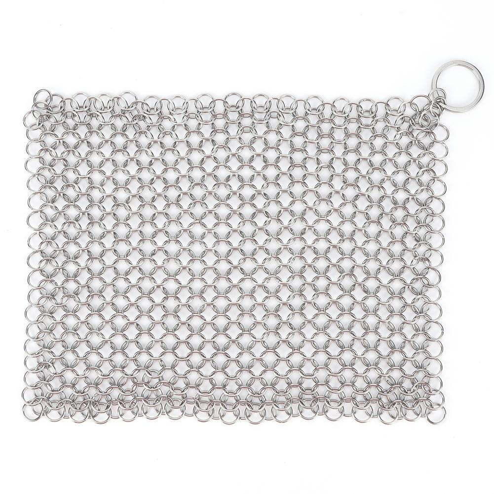Iron Cleaner with Hanging Ring Pot Pans Cleaning Scrubber Stainless Steel Cookware Rust Remover Scraper for Iron Pans