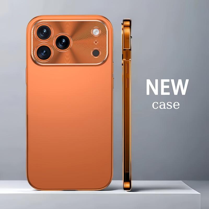 Чехол для телефона iPhone 17 Pro Max Авиационный Алюминиевый Сплав Рамка Резьбовое Кольцо Камеры Матовая Задняя Панель Ультратонкий Защита от Падений Задняя Крышка