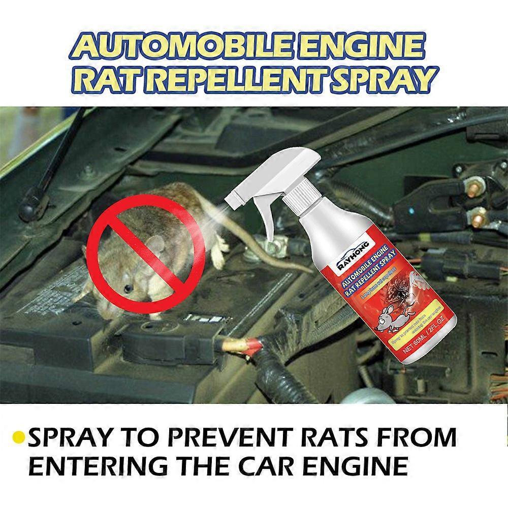 3X New Automobile Engine Rat Mouse Repellent Spray Natural Vehicle Protection
