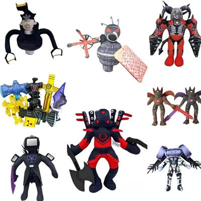 Skibidi Туалет Титаны Телевизионный Человек Спикерман Оператор Плюшевая Игрушка Титаны Дрель Человек Часы Спикерман Оператор Плюшевая Мягкая Игрушка