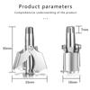 Триммер для чистки волос в носу для мужчин и женщин из нержавеющей стали ручной механический бритвенный станок моющийся инструменты для удаления волос с щеткой