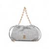 Calende Handbag In Silver with Lace Women's