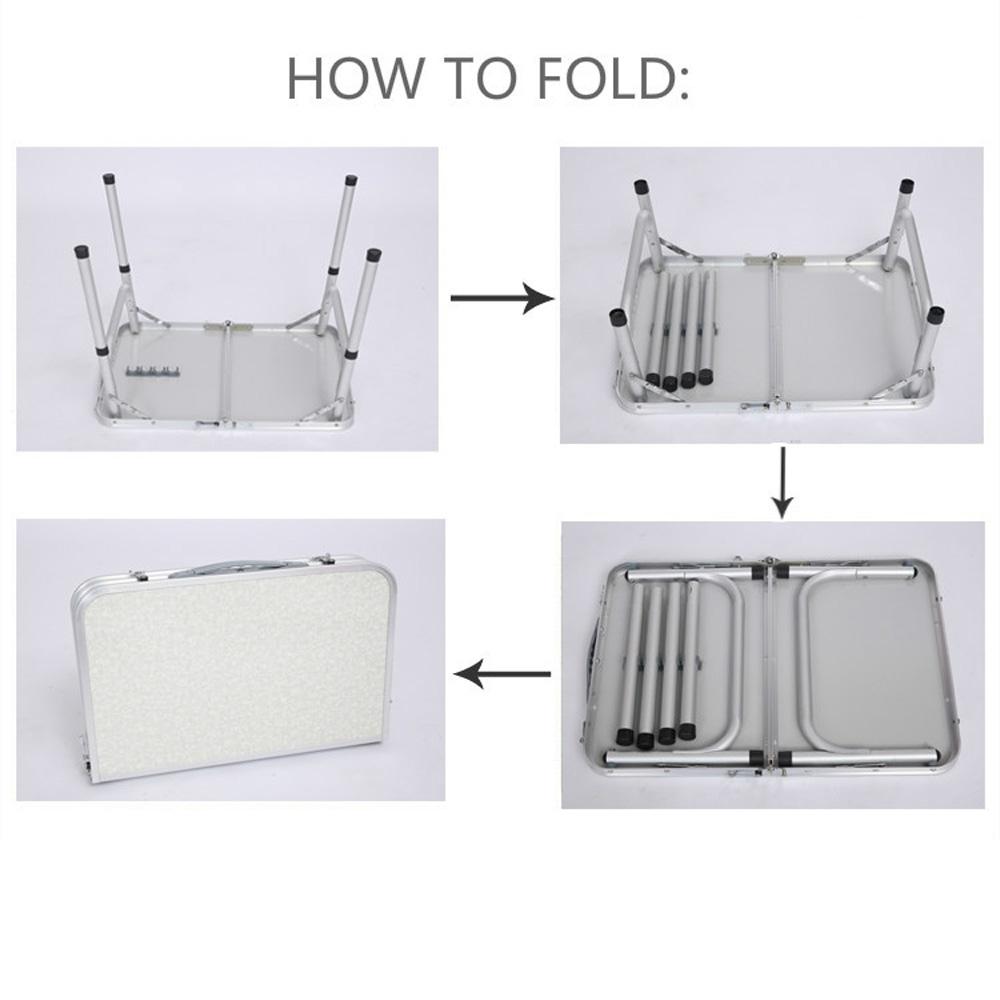 Портативный складной столик для кемпинга, алюминиевый складной столик для улицы, пикника, кемпинга, пешего туризма