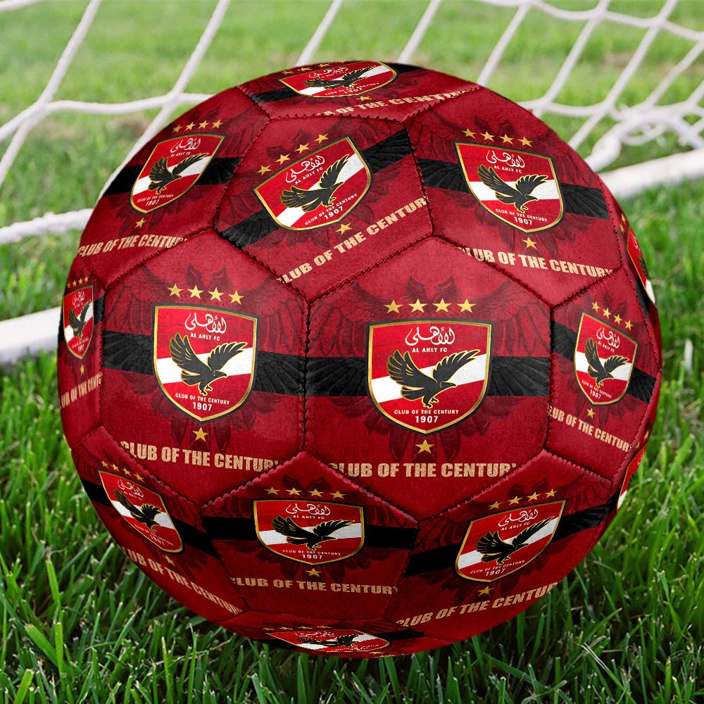 Ahly Football club Printed Size 5 Soccer Balls, High-Quality, Anti-Slip, Protective Football, A Unique Gift , Birthdays, Christmas Gifts