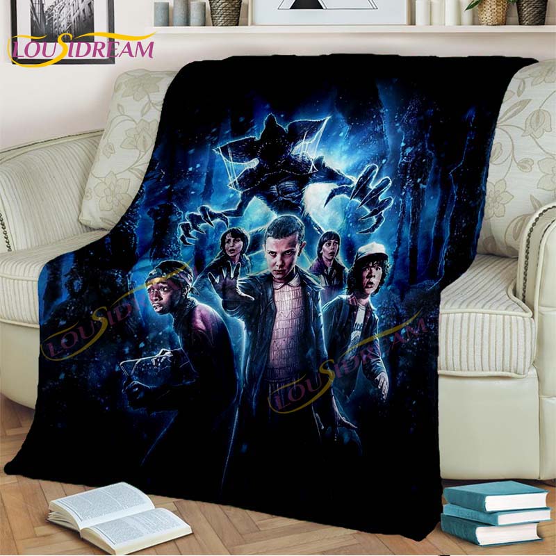 Одеяло «Очень странные дела», фланелевое одеяло с героями мультфильмов «Демодоги», одеяло ужасов для гостиной, дивана-кровати, детский подарок, домашний декор