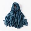 New Cotton Linen Scarf For Women Girls Students Autumn Classic Solid Color Scarves Retro Soft Foulard Viscose Female Wrap Shawls