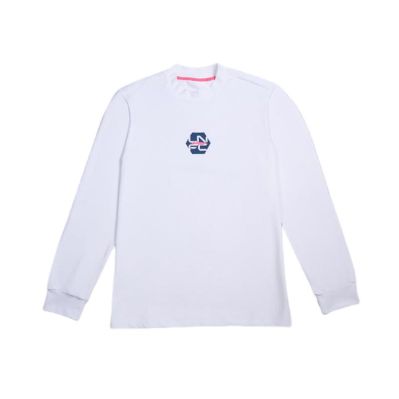 Li Ning Sports Casual Fashion Универсальная футболка с круглым вырезом и длинным рукавом для мужчин, топы белого цвета YTLU039-2