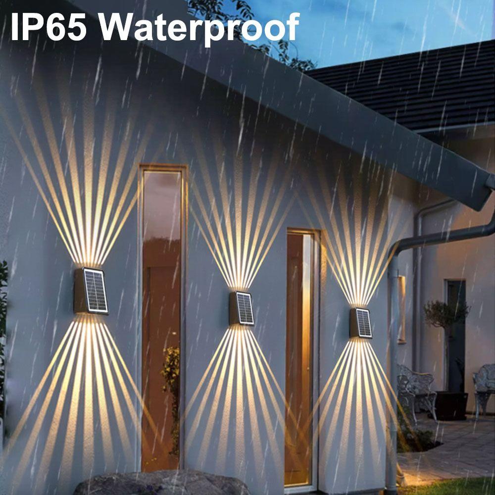 IP65 Waterproof Solar Wall Lamp Automatic Lighting Atmosphere Decoration Spotlights  Porch