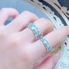 Mint Green Enamel Starry Open Ring Women'S Personality Niche High Sense Light Luxury Irregular Fashion Ring