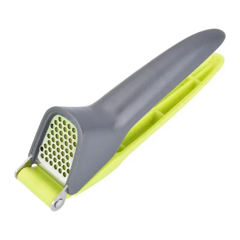 1 Pcs Stainless Steel Garlic Press Crusher Multifunction Handheld Mincer Home Cooking Vegetables Squeezer Masher Tools