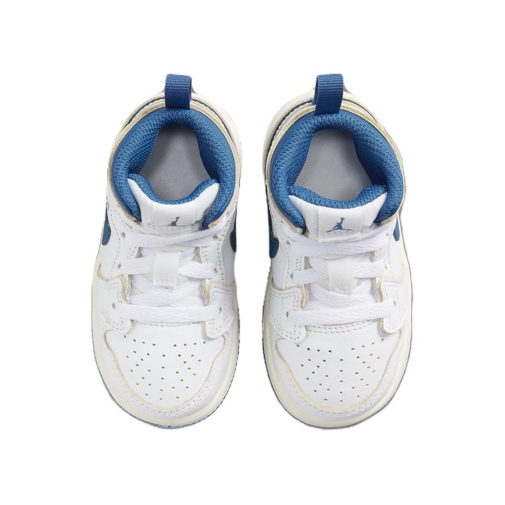 Air Jordan 1 Mid SE TD Industrial Blue Baby Sneakers White Sail FN7537-141
