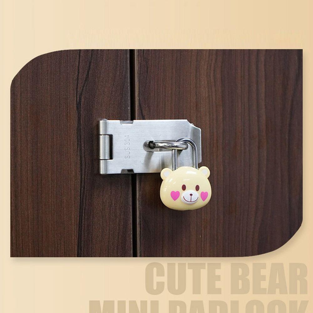 Пластиковый навесной замок Медведь Мультяшный медведь Замок Мини-замок для шкафчика Студент