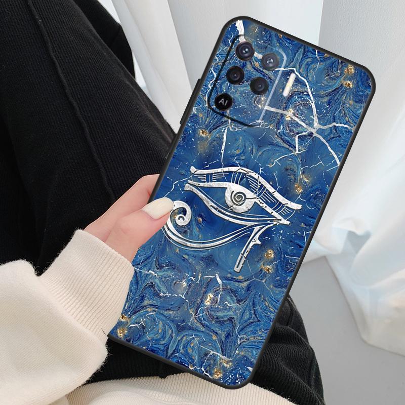 Кейс-фреска Фараон Египта Для Oppo A54 A74 A94 A18 A57 A17 A77 A38 A58 A78 A98 A80 A60 A40 A96 A76 A16 A15 A5 Pro