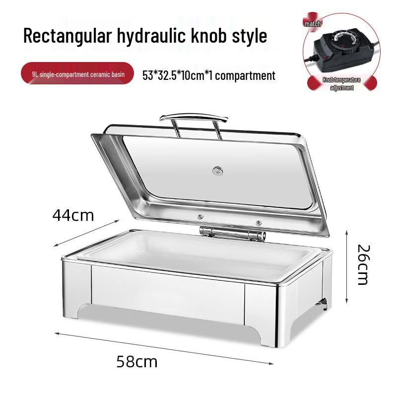 Commercial Buffet Food Warmer & Interchangeable Serving Pans