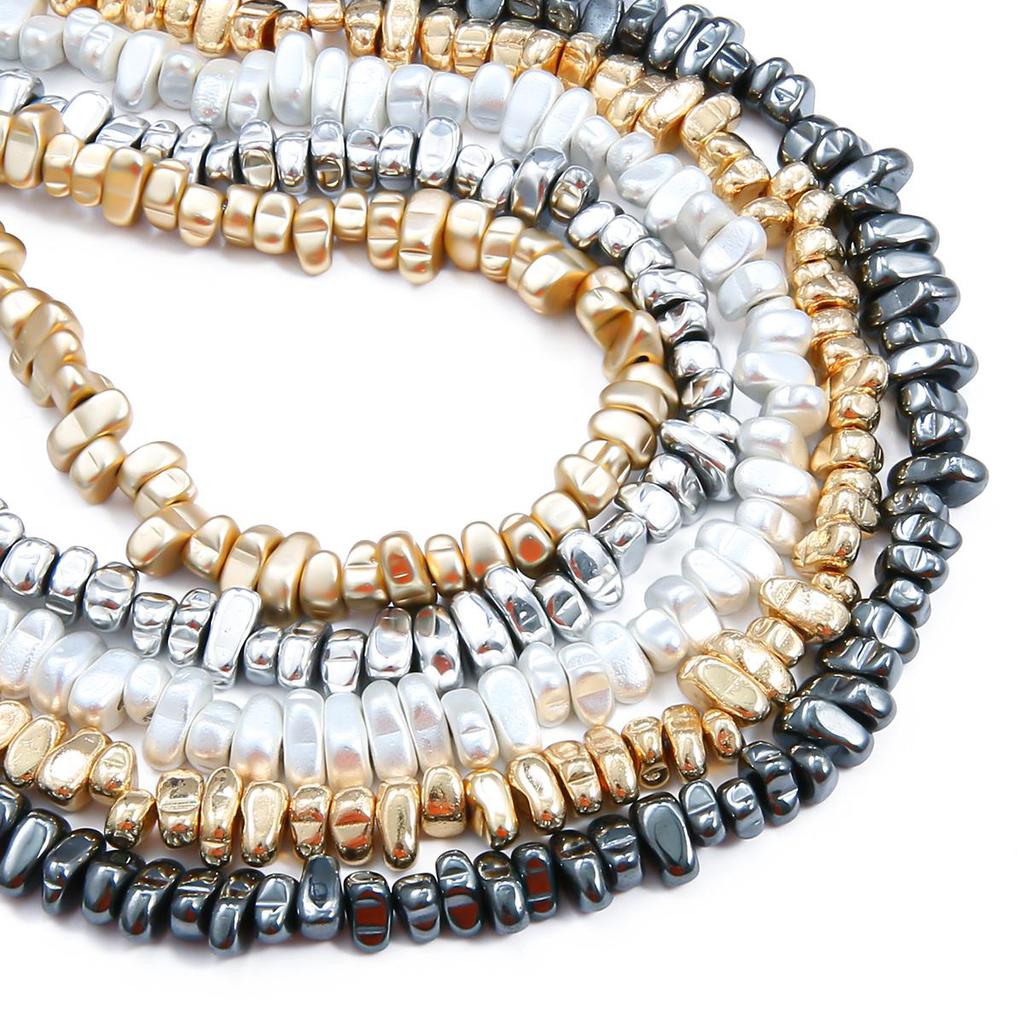 Бусины из натурального камня, черные гравийные бусины из желчного камня для изготовления ювелирных изделий, браслет, ожерелье, ножной браслет