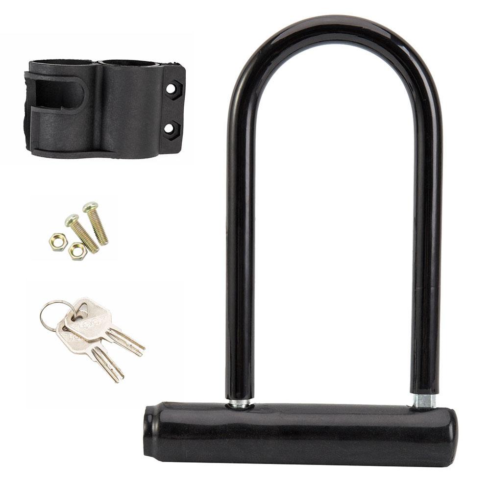 Bicycle U Lock Durable Metal MTB Road Bike Padlock Anti-theft Safety Lock Mounting Bracket Motorcycle E-Bike Cycling Accessories