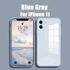 Квадратный чехол из закаленного стекла для iPhone 14 7 8 Plus 11 12 Pro Max XR XS X SE 2 2020, противоударный мягкий каркас, задняя крышка