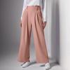 Женские широкие брюки, эластичные трикотажные повседневные брюки-палаццо с высокой талией, брюки с карманами