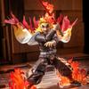 Anime Shf Rengoku Kyoujurou Handmade Cloak clothes Built In Iron Wire Is Suitable for 1/12 Movable Humanoid Toy