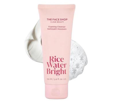 The Face Shop Очищающая пенка для умывания Rice Water Bright для сияющей кожи | Очищающее средство для выравнивания тона кожи 150 мл