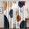 Abstract Geometric Design Art Modern Simplicity Free Shipping Thin 2 Panels Curtains for Living Room Bedroom Window Drape Decor