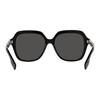 Burberry Temple Lettering Acetate Metal Square Sunglasses Women's Black