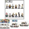 Набор аниме фигурок One Piece Луффи Рыжеволосый Шанкс Багги Мория и Брук Модели