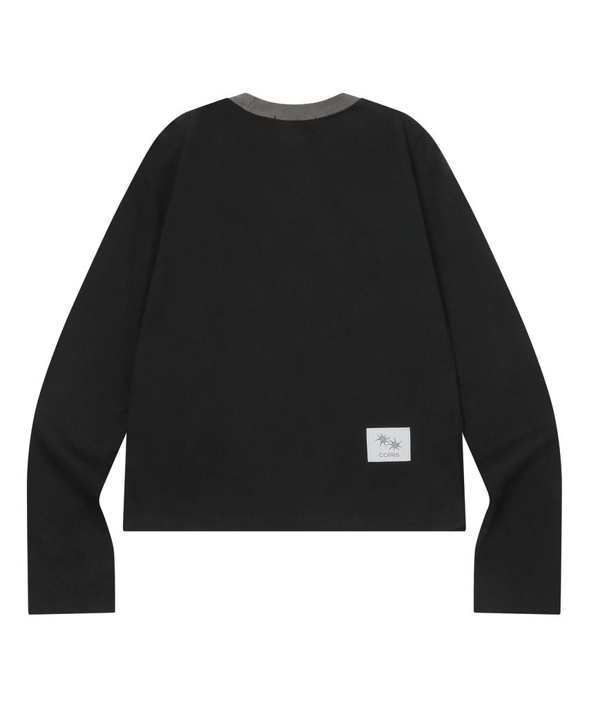 Koiliseu Soluna Футболка с круглым вырезом и длинными рукавами Color Block Унисекс (4 цвета)