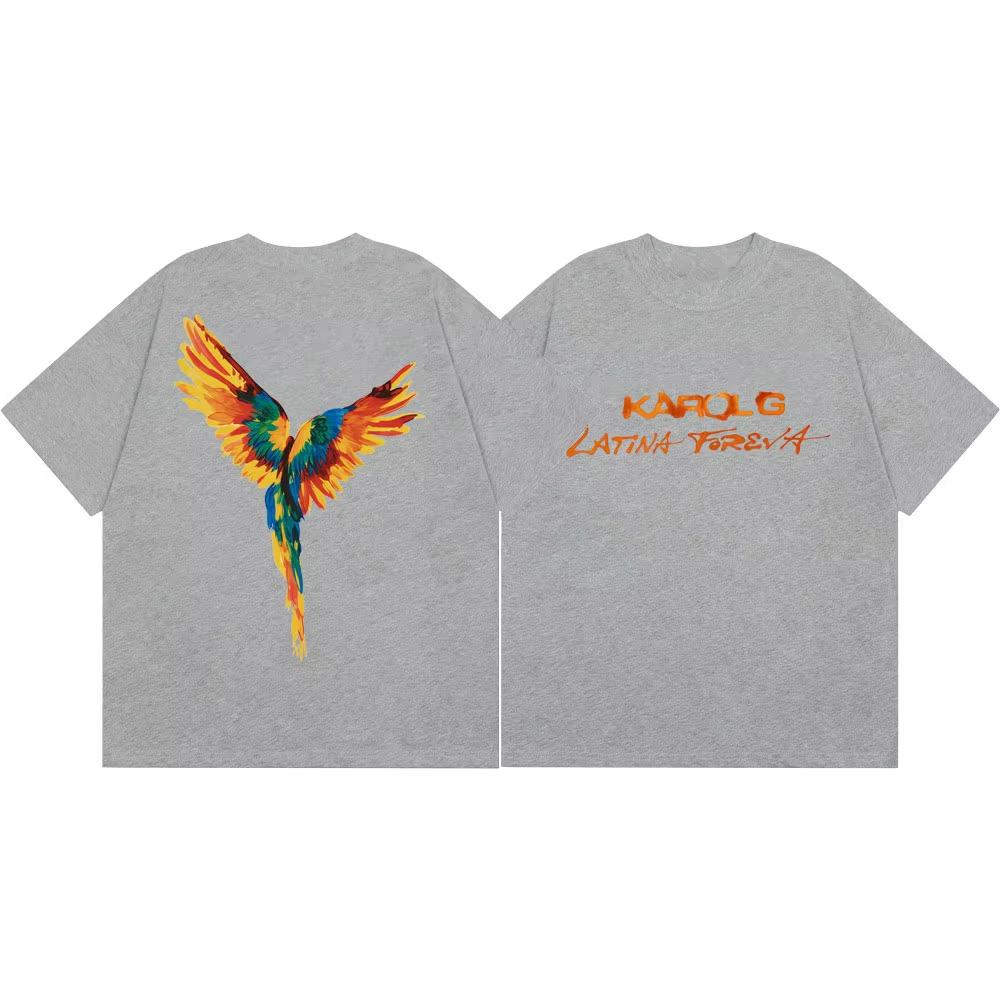 Singer Karol G Tour 2026 Graphic T Shirt Unisex Unisex Fashion Pop Music Short Sleeve Tshirt High Quality Cotton Oversized Tshirts