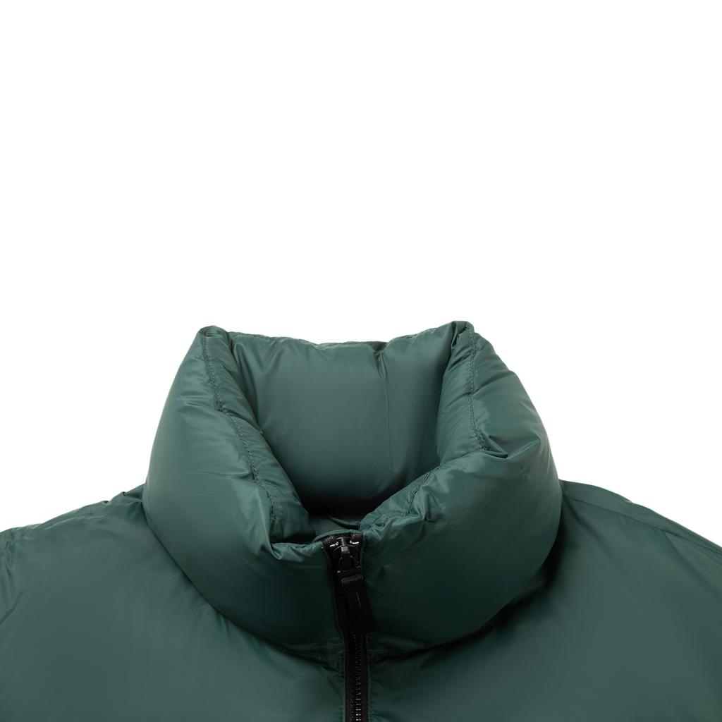 Li Ning Серия Спортивный Стиль Жизни Американский Повседневный Модный Простой Однотонный Универсальный Удобный Теплый Воротник-стойка Молния Короткий Пуховик AYMV427-7