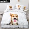 Shiba Inu Dog Bedding Set Animal Dogs Duvet Cover Double King Twin Single Bed Sets For Kids Boys Decor Home Custom Duvet Cover