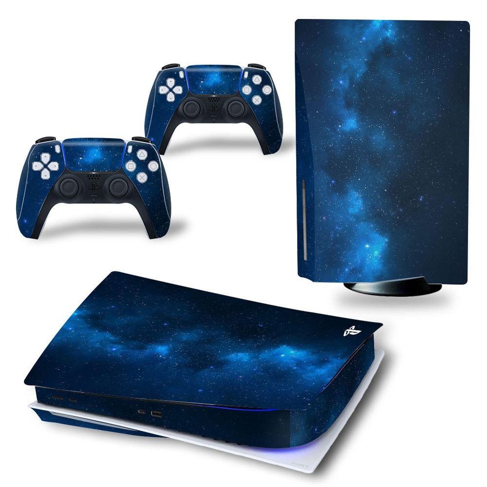 Углеродное волокно для PS5 Skin Защитный чехол Игровая консоль Декор Наклейка Защитная пленка