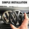 For VW Volkswagen Jetta MK5 Golf Car front badge logo covered ABS sticker front and rear logo trunk lid badge modified For Volks