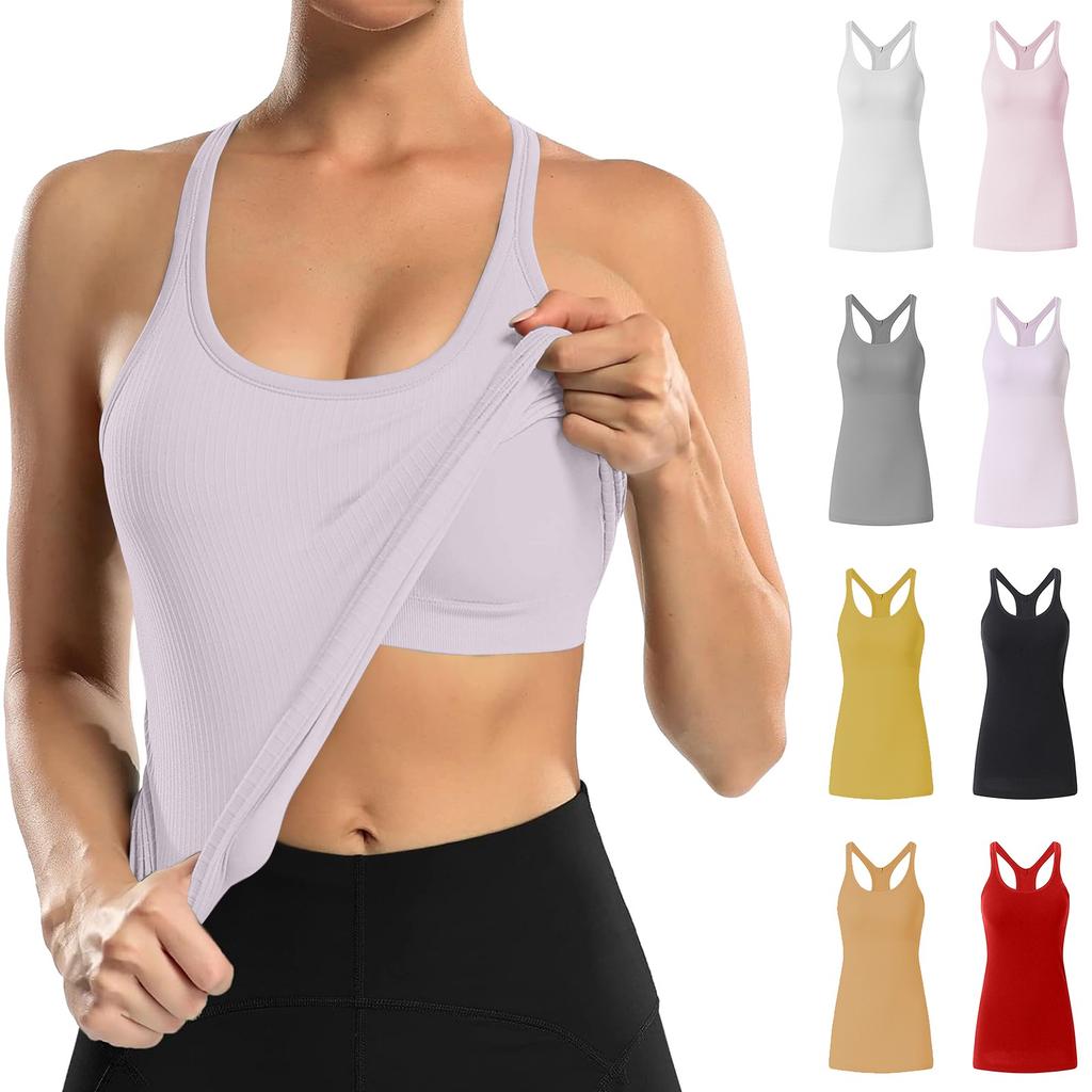 Breathable And Shock-absorbing Sports Bra With Chest Cushion And Herringbone Thread Top For External Wear