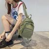 Preppy Style Fashion Women Solid Color Small Backpack Students Ladies Travel Canvas School Bag Knapsacks Shoulder Bag