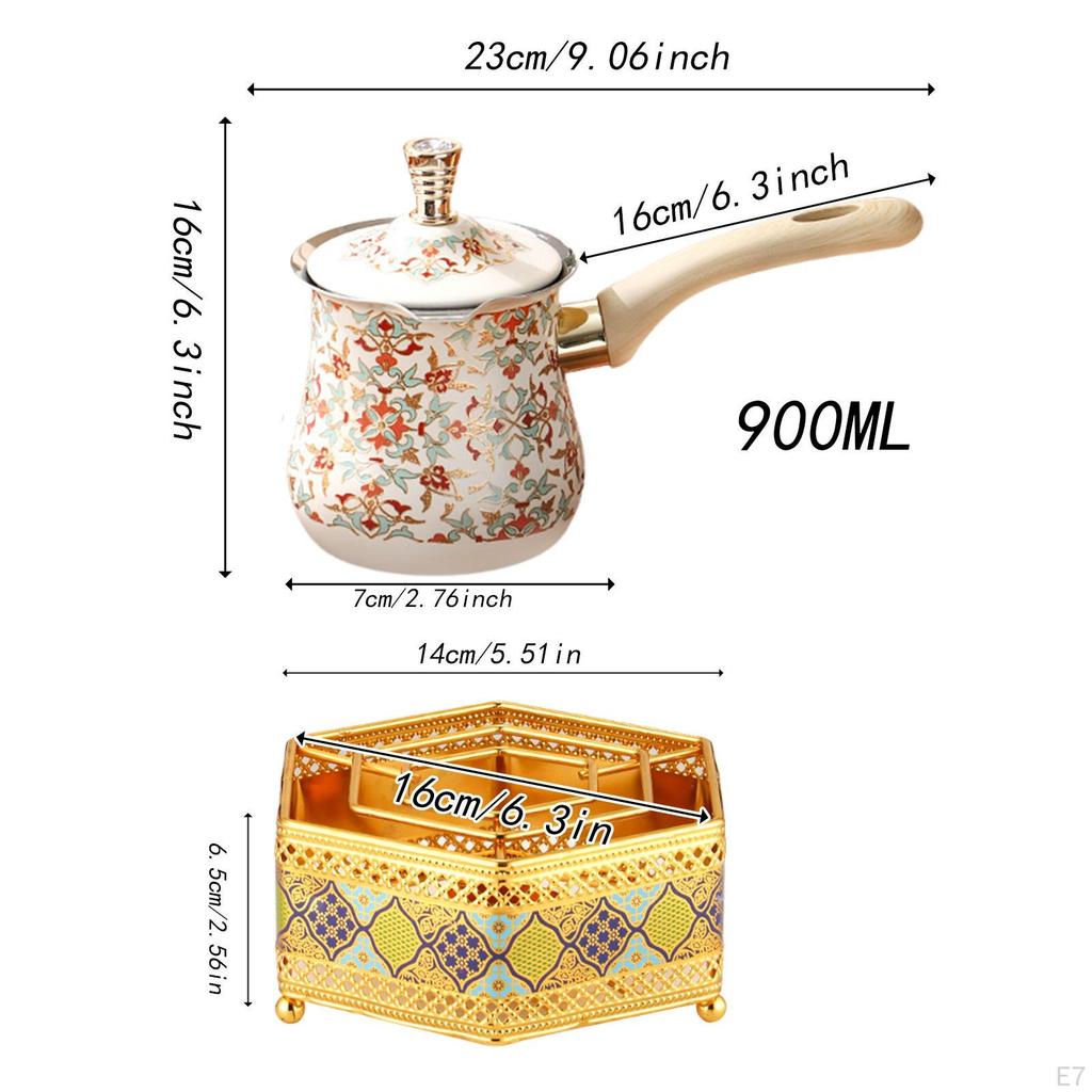 Turkish Coffee Pot Butter Chocolate Heating Milk Warmer Melting Pan