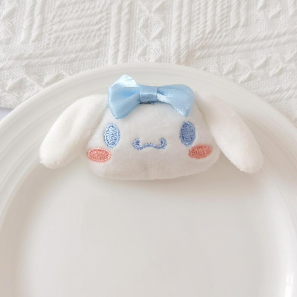 Sanrio My Melody & Cinnamoroll Плюшевая повязка на голову, брошь и подвеска для сумки