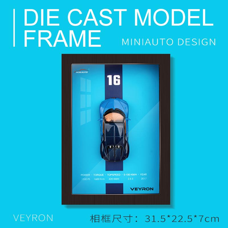 1:32 3D Фоторамка Подвесная Картина Сплав Металл Литье под Давлением Модель Гоночного Автомобиля Коллекция Хобби Декор Подарки на День Рождения Для Парня