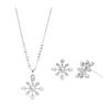 WESTISLAND Crystal Slit Necklace and Earrings Set_WI9071131