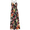 Spring and Summer Women's Floral Halter Long Dresses