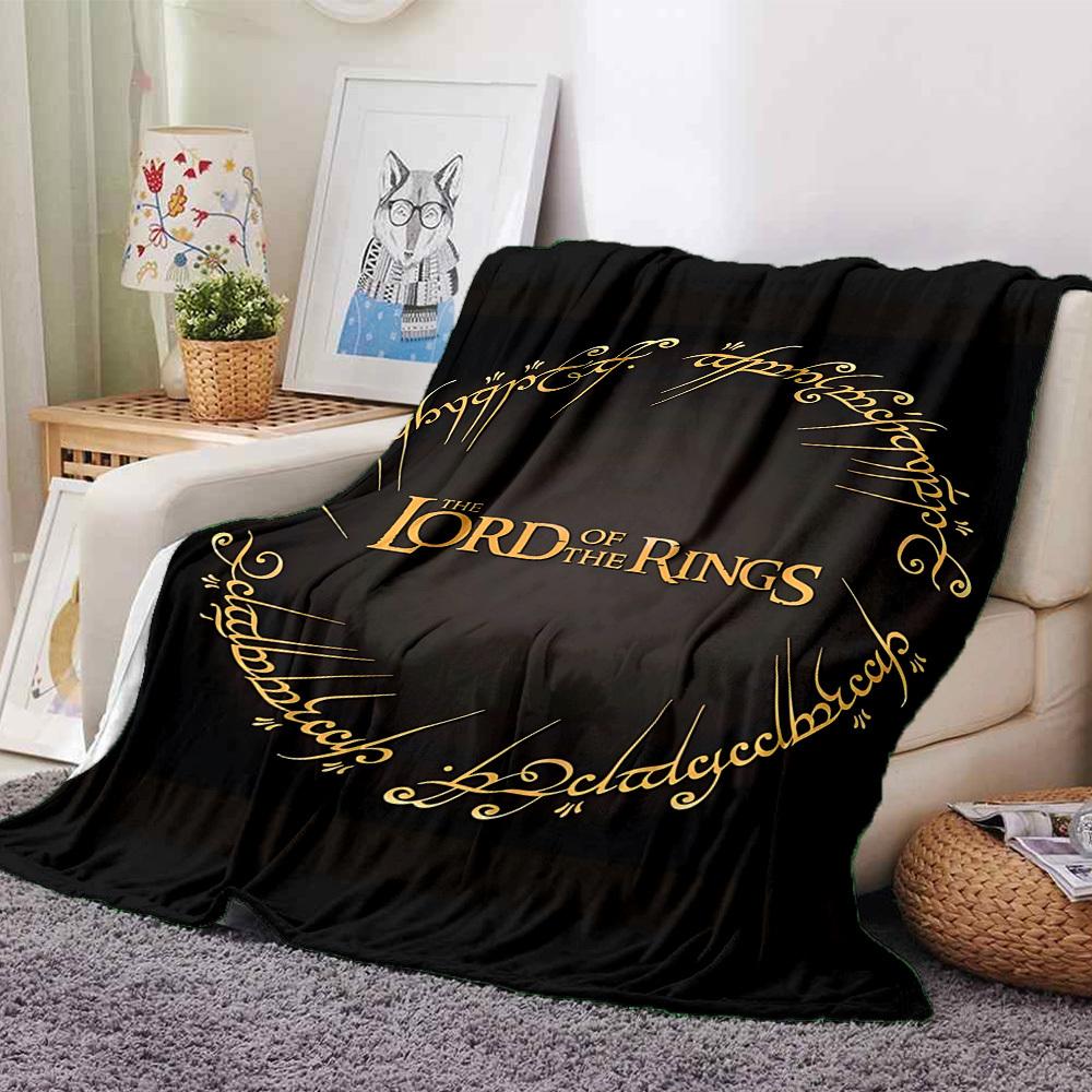 1pc Lord of the Rings Flannel Blanket Soft Warm Throw for Home, Office, Travel, All-Season Cozy Bedding GiftL1144
